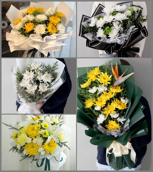 广东梅州市五华县潭下镇白事花束代送